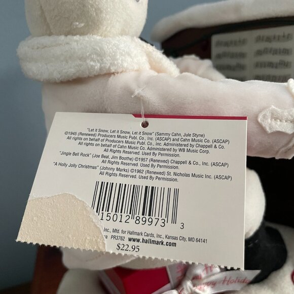 HALLMARK Jingle Pals Plush Piano Playing Singing Snowman Lights WORKS - Picture 9 of 9